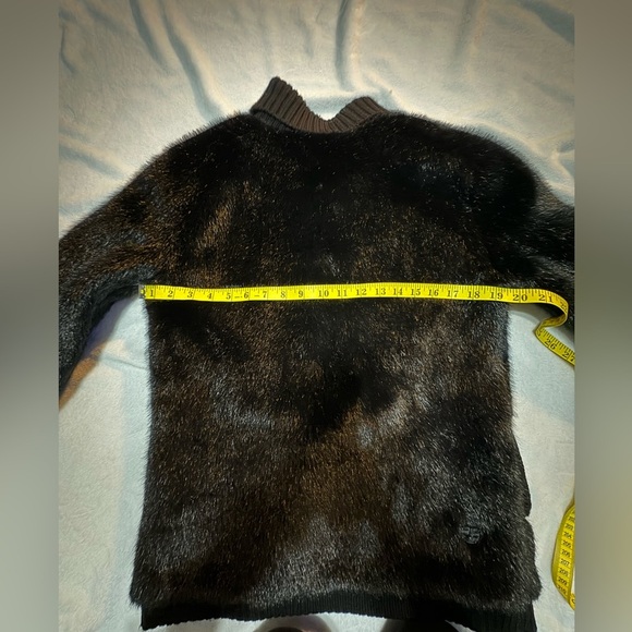 Vintage Split Black Bunny fur Coat - Picture 11 of 12